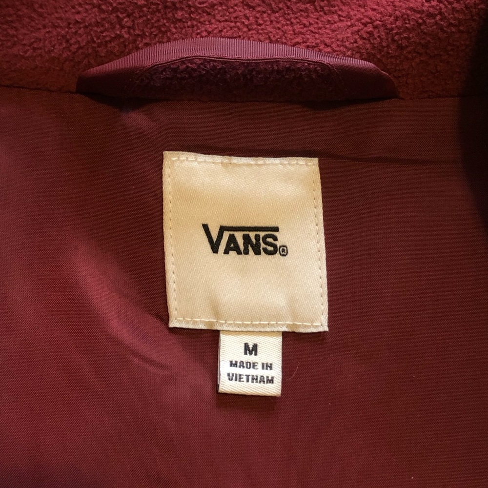 Vans Tommy Burgundy Fleece Zip Jacket - Picture 8 of 11